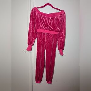 2 Piece Pink Jogging Set